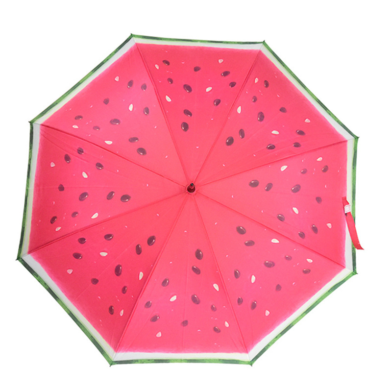 Fruits prints one piece watermelon design straight cheap umbrellas promotional