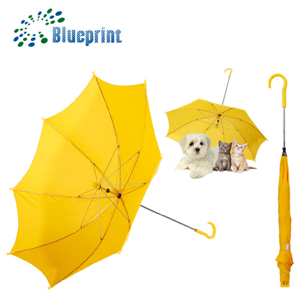 Yellow small size reverse dog umbrella for pet