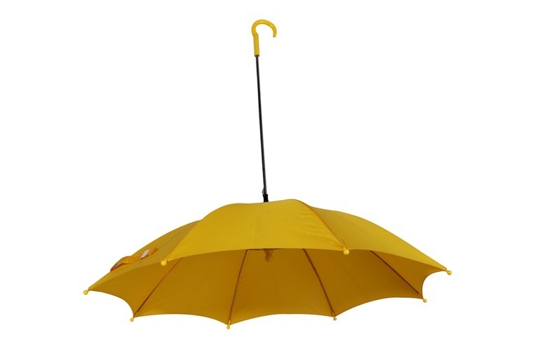 Yellow small size reverse dog umbrella for pet