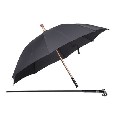 Chinese Wholesale Special Walking Stick Straight Umbrella Cane Separable with Case