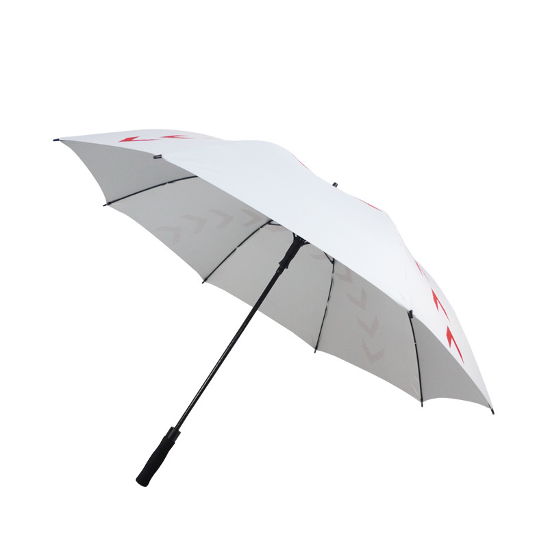 Windproof Baseball Auto Open Large Size Fiberglass UV Protection Golf Umbrella