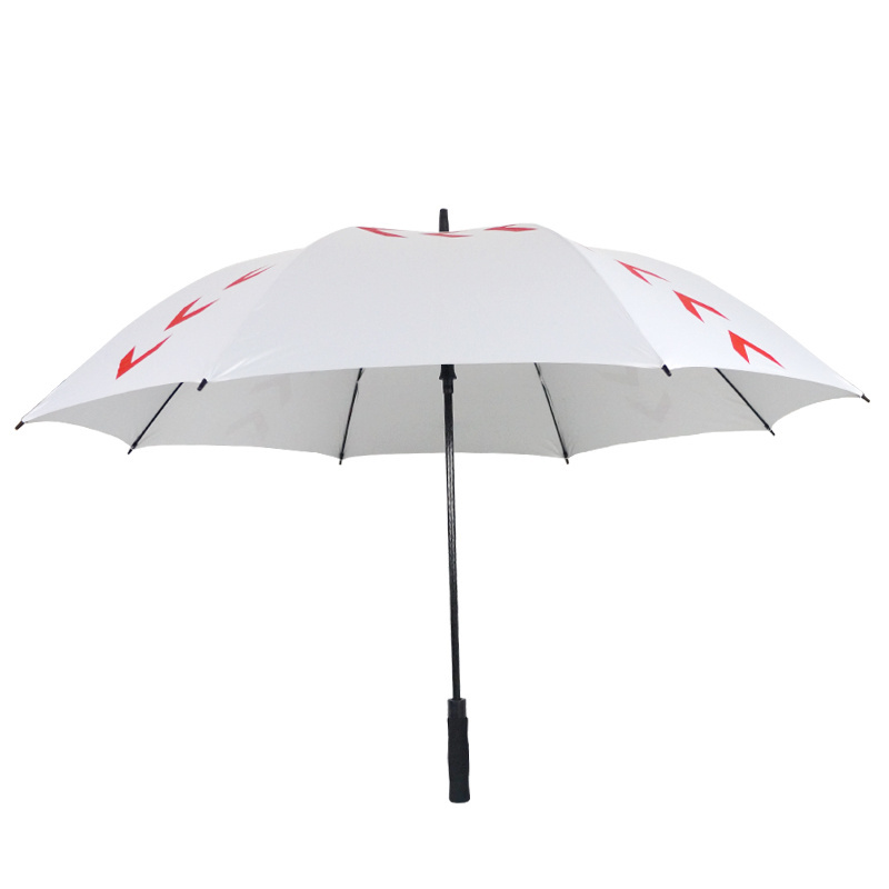 Windproof Baseball Auto Open Large Size Fiberglass UV Protection Golf Umbrella