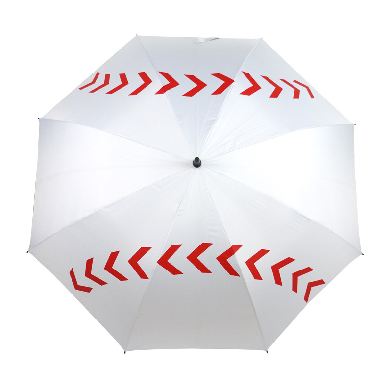 Windproof Baseball Auto Open Large Size Fiberglass UV Protection Golf Umbrella