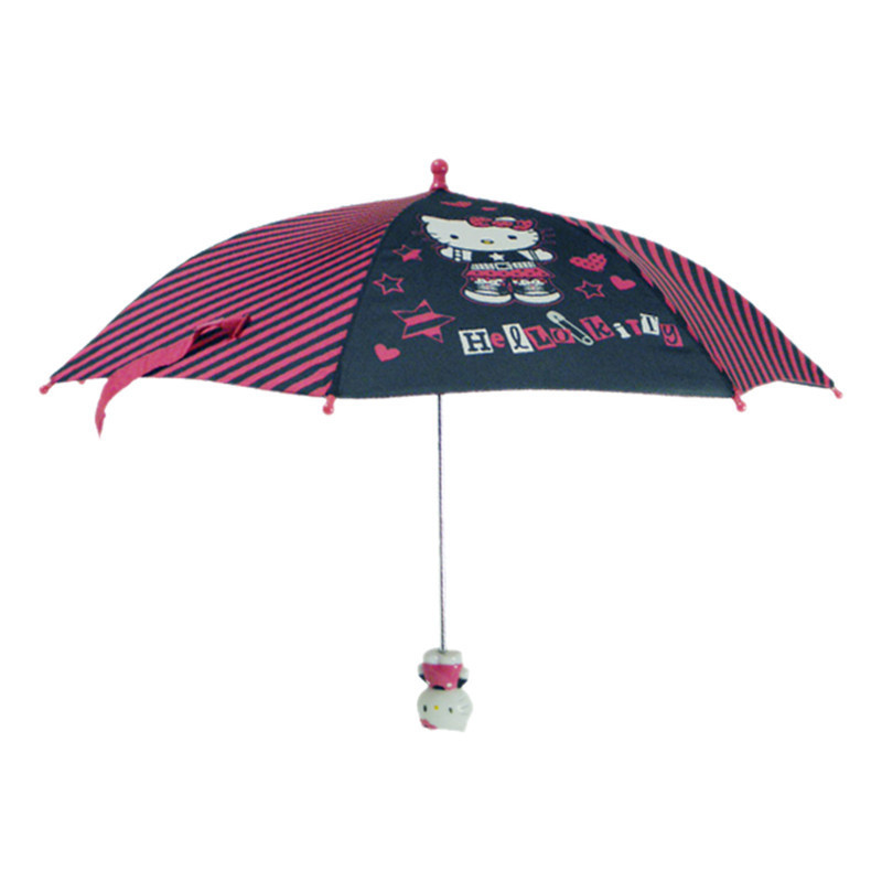 15 inch Mini Straight Classic Custom kitty Cartoon Umbrella for Little Kids