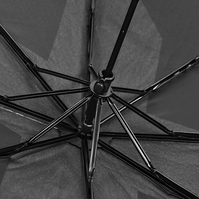 Strong Compact Umbrella for Wind and Rain Portable Travel Umbrella 21inch 3 Fold Manual Open Mini Umbrella