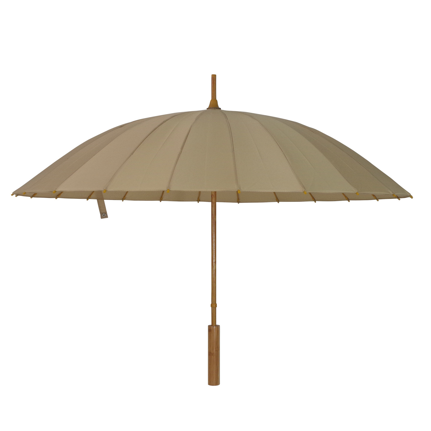 High Quality Straight Newly Recycle Material 24K Bamboo Eco Friendly Straight Umbrella