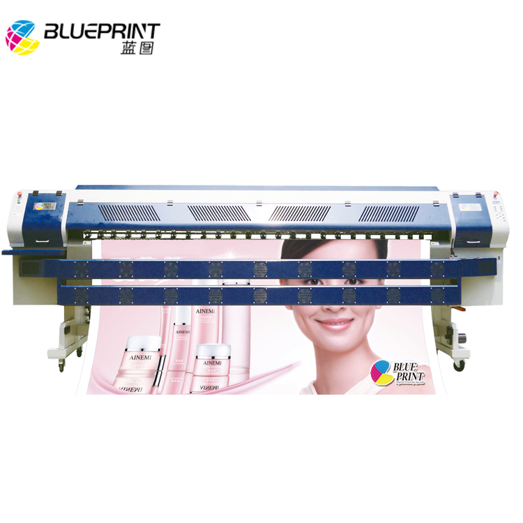 printing machine price best price BLUEPRINT Cheap 3.2m large eco solvent advertising canvas printing machine for sale wall printer machine