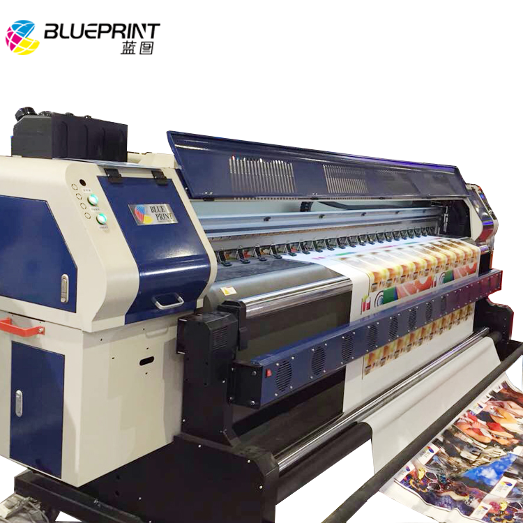 printing machine price best price BLUEPRINT Cheap 3.2m large eco solvent advertising canvas printing machine for sale wall printer machine