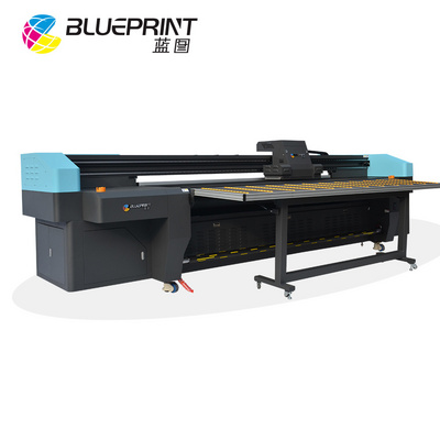 Multifunction large wide format flatbed uv ink hybrid printer