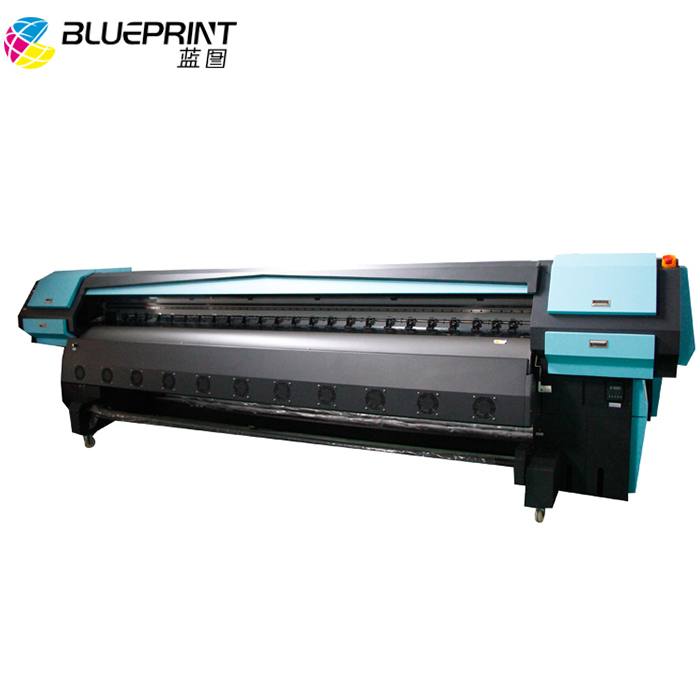 advertising billboard printing Blueprint C8K 320CM Wide format flex banner solvent  printer