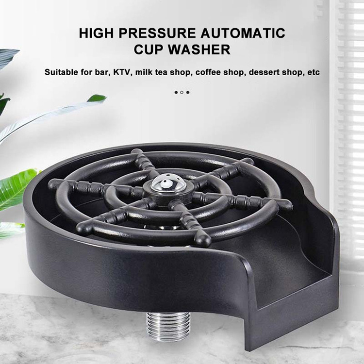 Commercial Bar Cafe Automatic Bottle Cleaner High Pressure Cup Washer For Kitchen Sinks