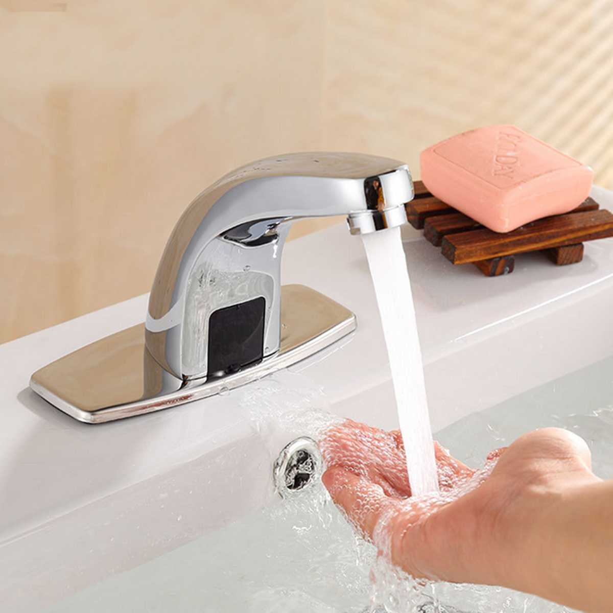 Commercial Single Cold Water Sensor Taps Mixer Automatic Electronic Touch-Sensitive Sensor Faucet