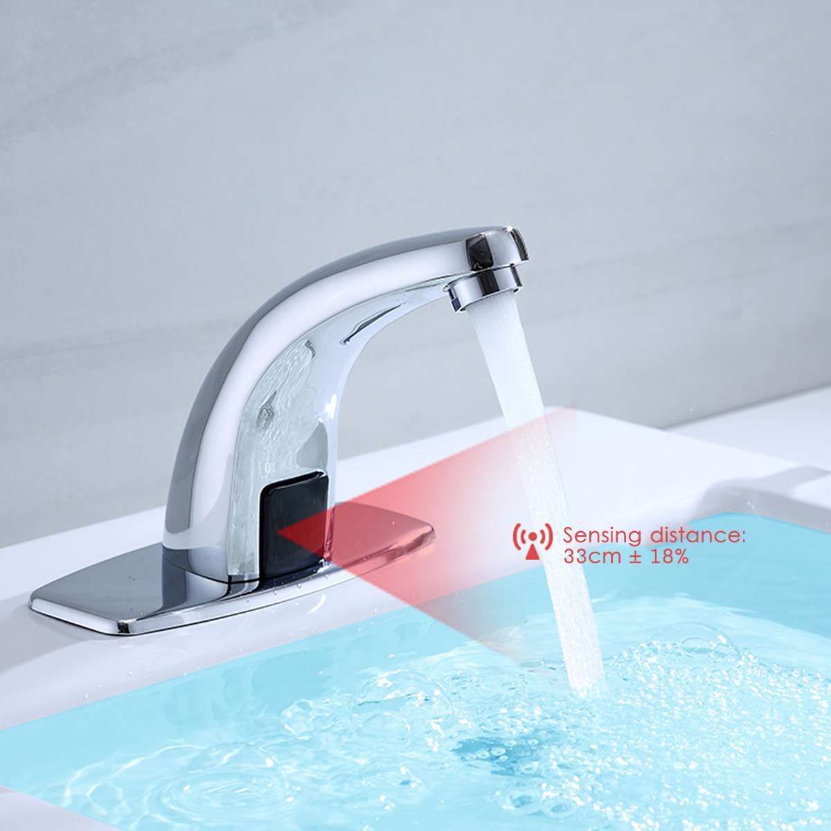 Commercial Single Cold Water Sensor Taps Mixer Automatic Electronic Touch-Sensitive Sensor Faucet