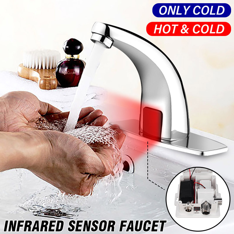 Commercial Single Cold Water Sensor Taps Mixer Automatic Electronic Touch-Sensitive Sensor Faucet