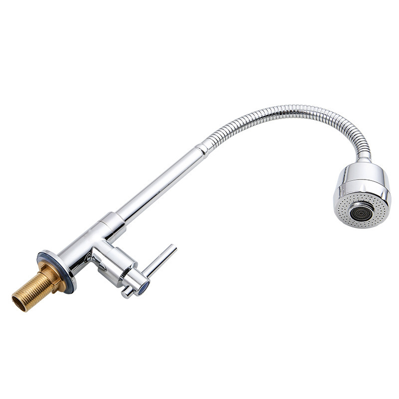 Hot and cold Zinc alloy flexible kitchen faucet rotatable basin washing sink mixing faucet