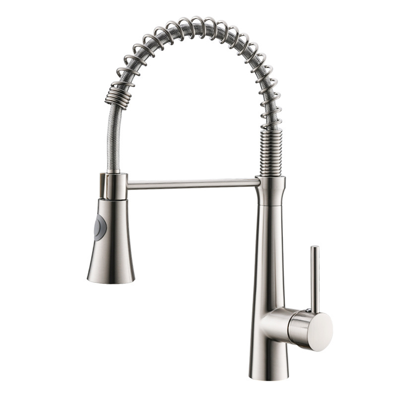 360 Range Stainless Steel Spring Sink Mixer Pull Out Kitchen Water Tap Pull Down Sprayer Faucets