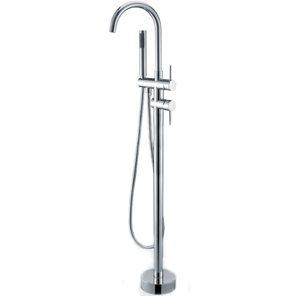 Tub Mixer Shower Floor Standing Bathtub Faucet Home Decoration Brass Modern Contemporary Ceramic Standing Bathtub Faucet