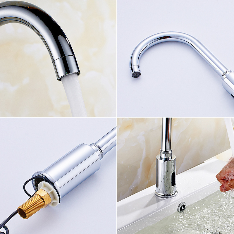 Bathroom Sink Basin Automatic Water Taps Infrared Sensor Faucet - Lavabo Water Faucet