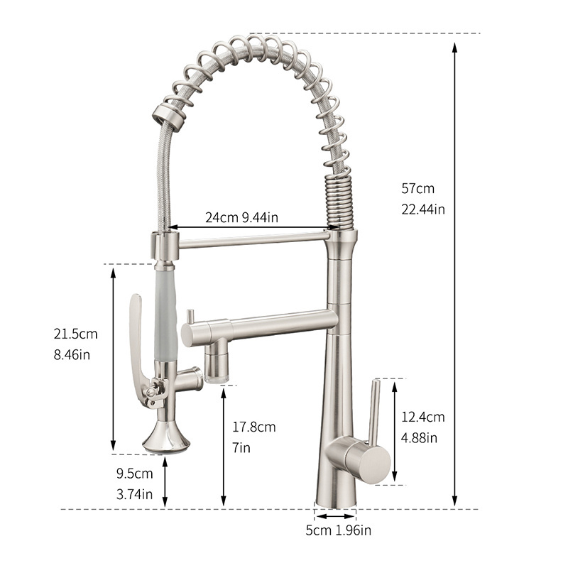 Fapully Modern Style Brushed Led Light Sink New In Kitchen Taps And Faucets