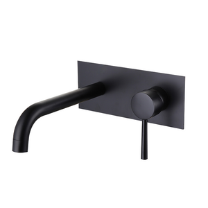 Wall Mount Faucet Bathroom Black,Single Handle Wall Mounted basin Faucet