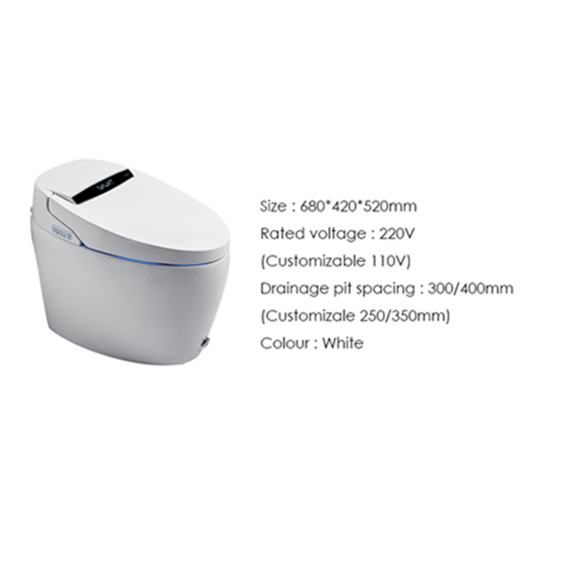 S trap siphonic toilet commodes inodoro bathroom intelligent heated smart toilet