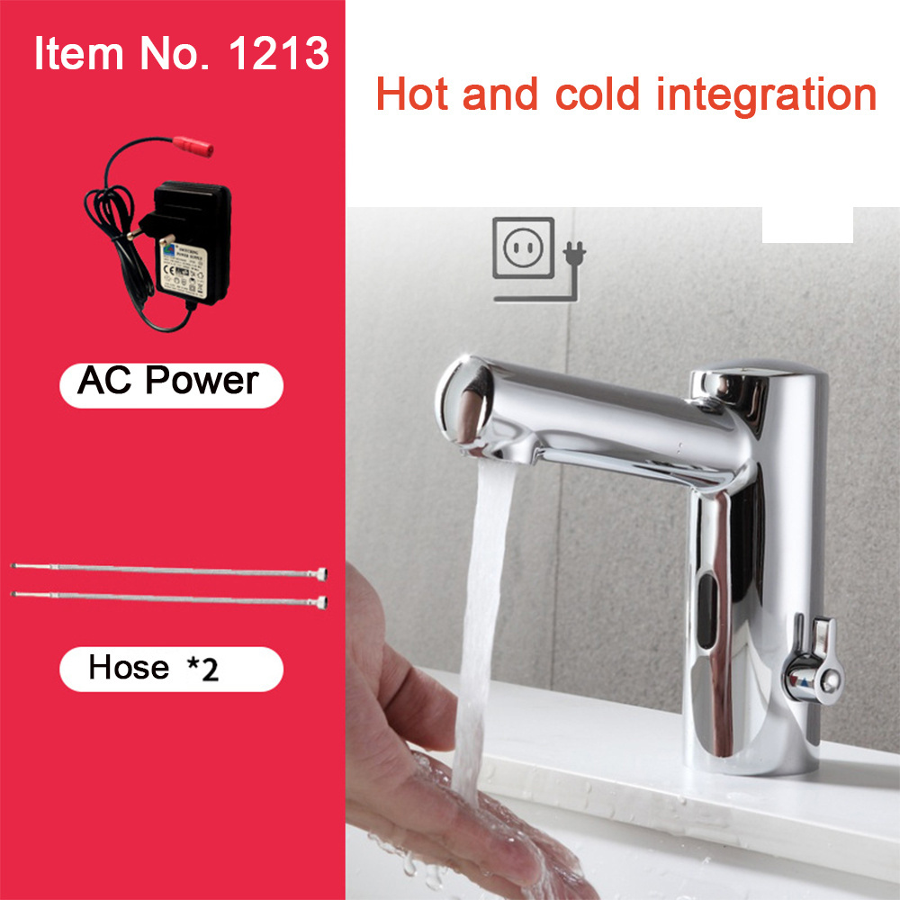 Automatic Sink Mixers Tap Hands Free Infrared Water Tap Inductive Basin Faucet Bathroom Touchless Sensor Faucet