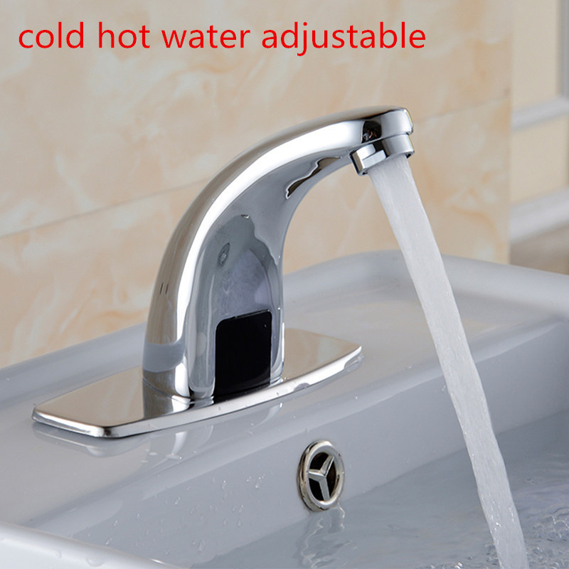 Cold Inductive Electric Hands Touch-less Basin Faucet Bathroom Automatic Sink Mixers Sensor Tap Hands Free Infrared Water Tap