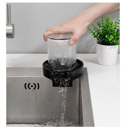 Commercial Bar Cafe Automatic Bottle Cleaner High Pressure Cup Washer For Kitchen Sinks