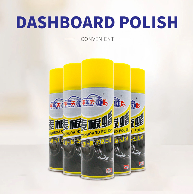 Whole sale professional Car interior cleaner polish shine wax car dashboard polish spray