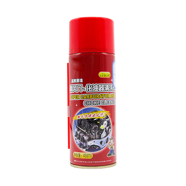 Hot selling car care cleans carb choke cleaner carburetor spray for car throttle engine