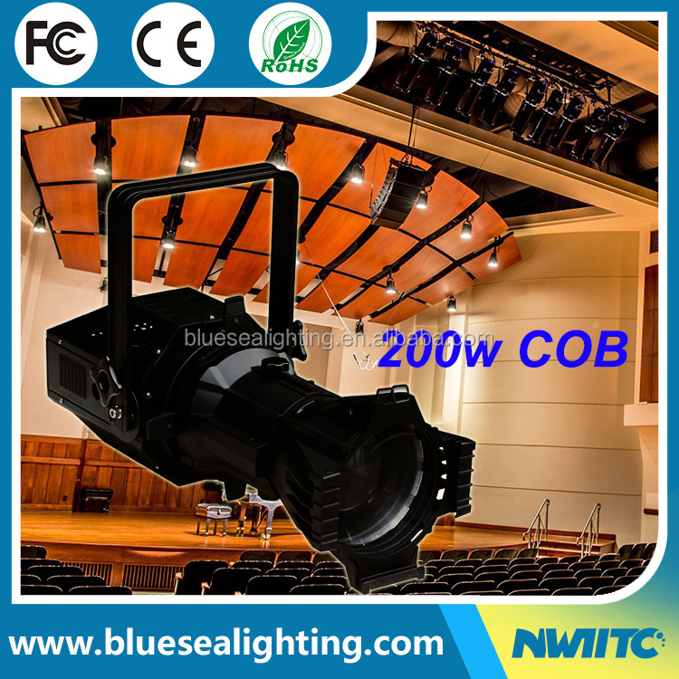 S-21 Theater tv studio equipment 200w white spot led profile spotlight light stage lights