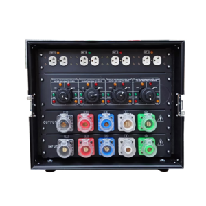 W-12 Stage Equipment  power distribution 4 road 20A American Edison + 4 ways 19pin output Power Distributor