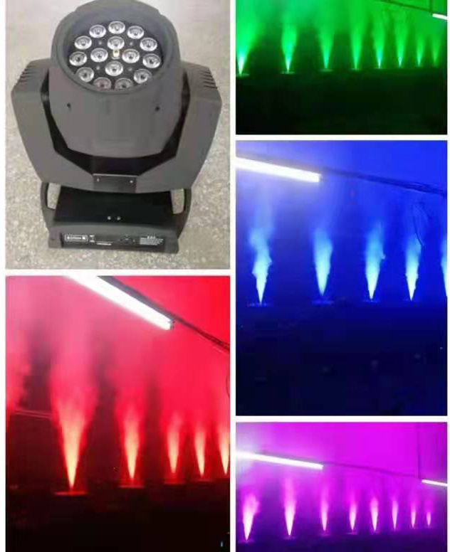 DJ bar wedding 15x10W RGBW 4In1 1500W LED moving head fog machine