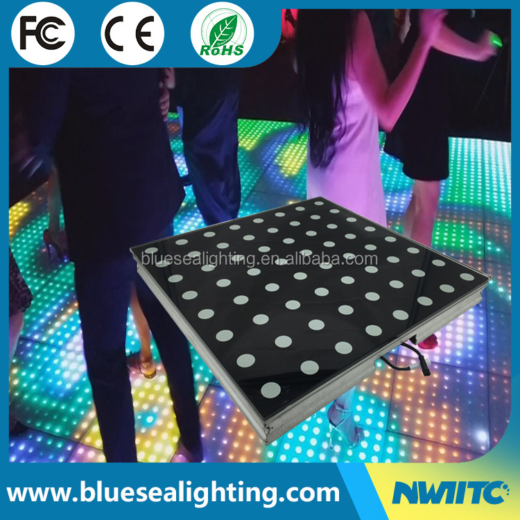 D-6 8x8 pixels light wedding disco night club DMX interactive led dance floor stage lights