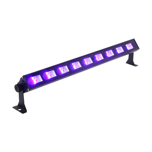 DJ disco event dmx purple 9x3W UV led wall washer bar light