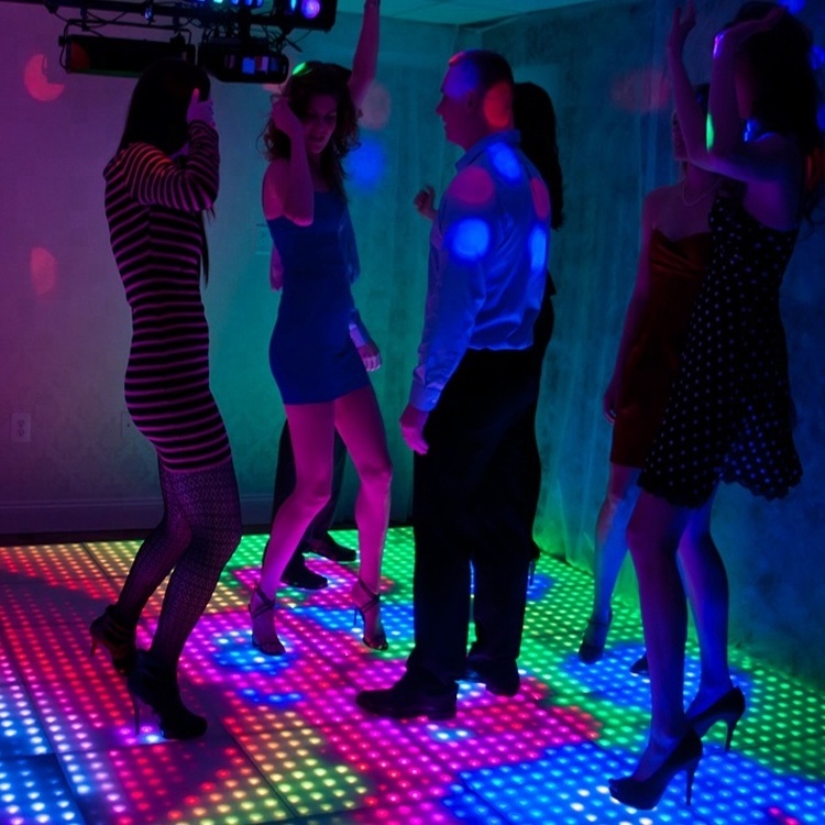 L-98 Disco dj led stage lights panel mat interactive video night club led dance floor