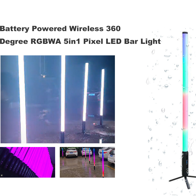 Wedding Party  concerts Battery Power   RGBWA Pixel LED Tube light