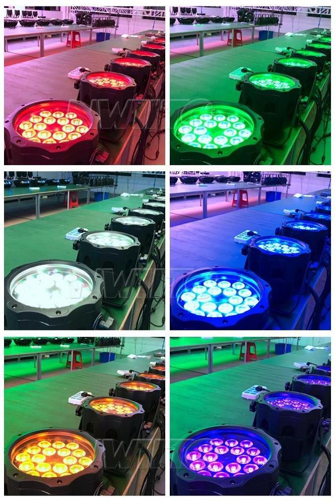 P-5 Outdoor waterproof wash rgbwa uv 6in1 18x18w par can led par light stage lights