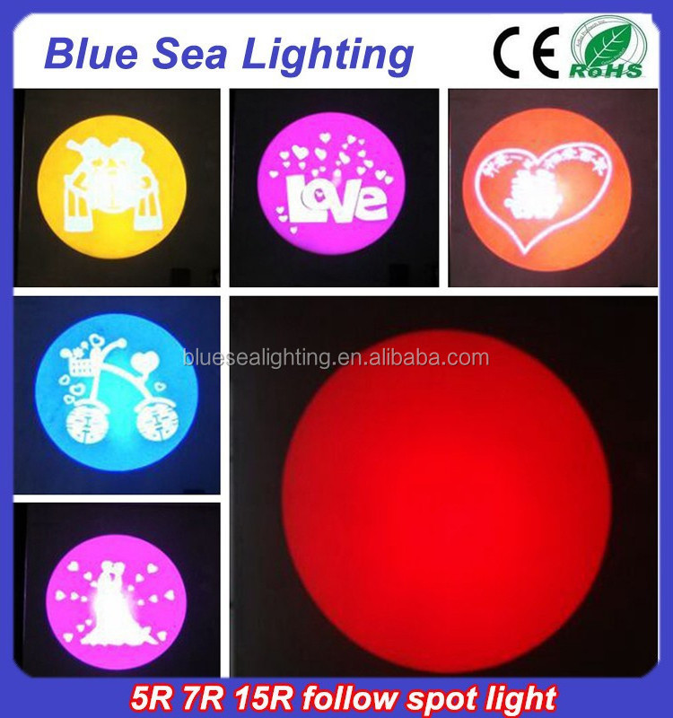 Hot high brightness 5R 7R 15R wedding spotlight follow me spot light