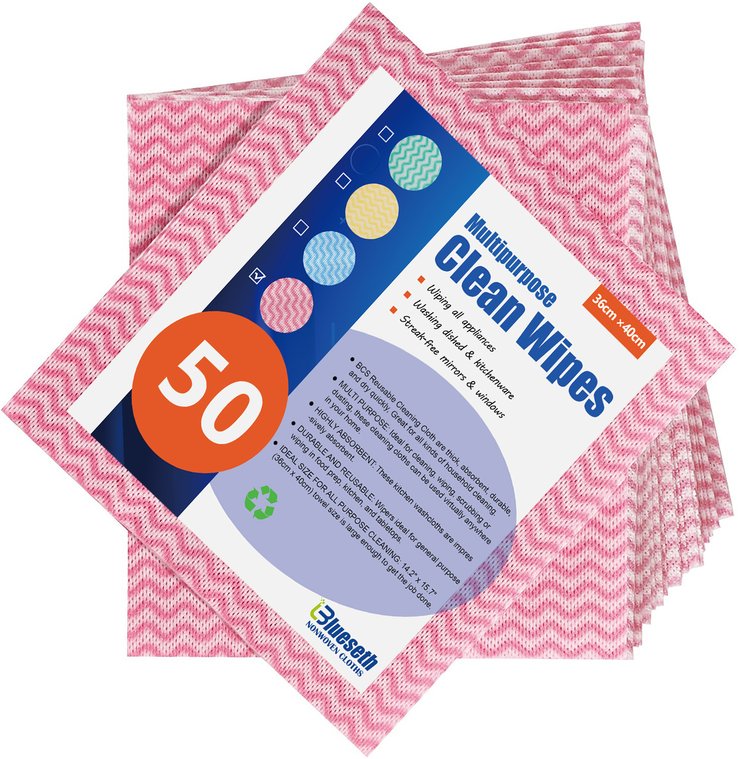 Disposable Lint free Multi-purpose chux wipes spunlace nonwoven fabric for household dish cloths