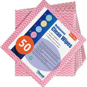 Disposable Lint free Multi-purpose chux wipes spunlace nonwoven fabric for household dish cloths