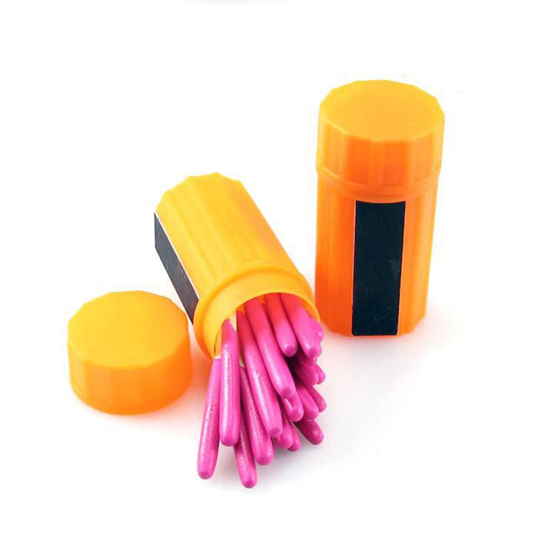 Blues Outdoor Custom Waterproof Windproof Candle Matches Emergency Survival Permanent 50mm Long Safety Colored Pink Matches