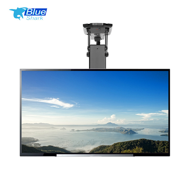 32-70inch APP Remote Control Flip Down Smart Tilt Electric Adjustable Motorized TV Wall Ceiling Mount drop down tv lift