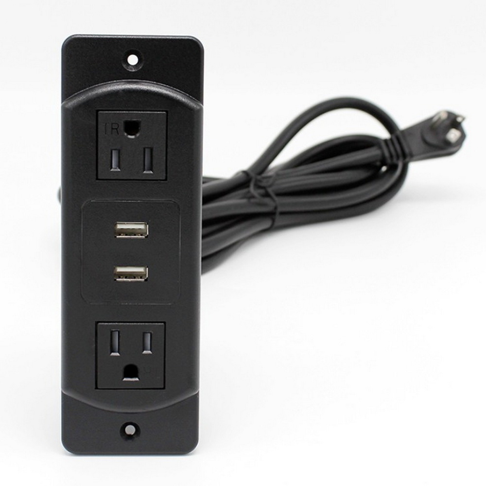 Smart Furniture Recessed US Power Point Desk Outlet with USB Conference Desk Recessed Power Outlets grommet socket