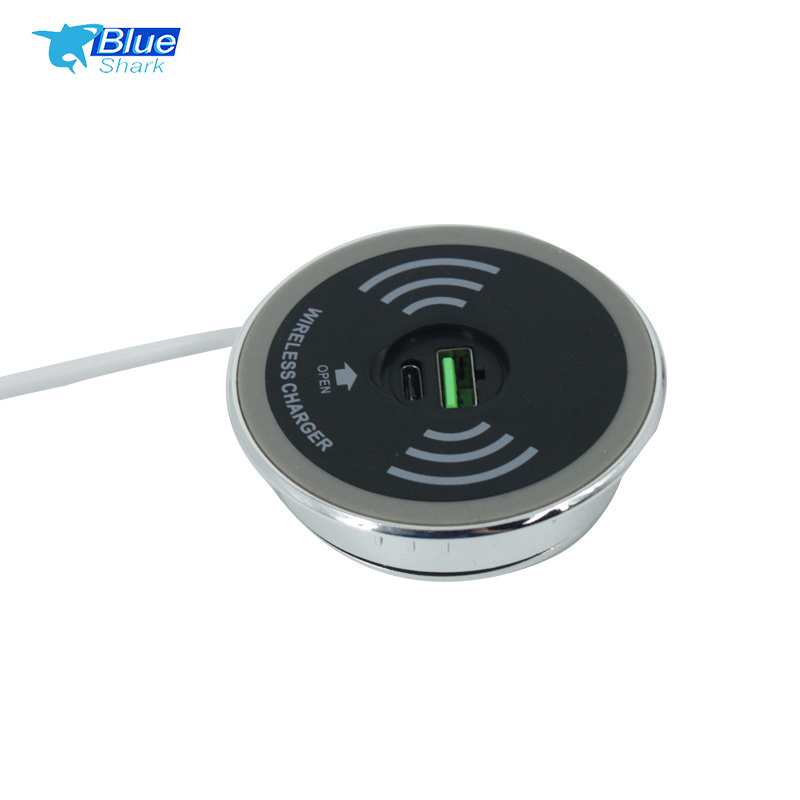 2023 Hot Desktop Wireless Fast Charger 15W Station Mobile Phone Qi mobile Wireless Charger for table