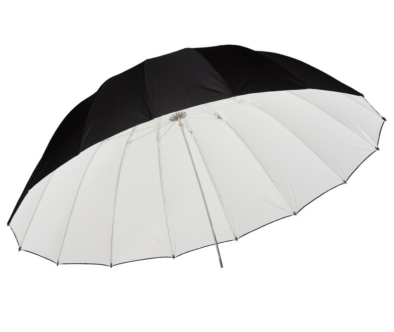 Photography 16pcs Fiberglass Rib Rubber White with Black Cover Parabolic Umbrella for Professional Photo STtudio