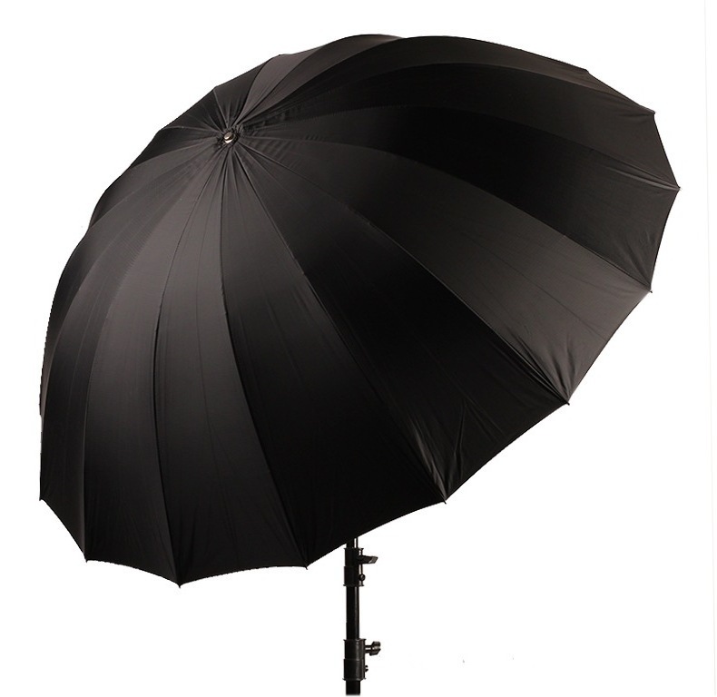 Photography 16pcs Fiberglass Rib Rubber White with Black Cover Parabolic Umbrella for Professional Photo STtudio