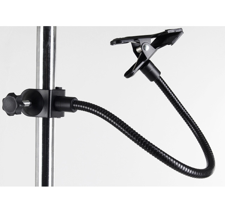 Photography Lighting Stand Clamp Flash C Clamps Spring Clamp with Flex Arm for Backdrop Clip Small Size Reflector Holder