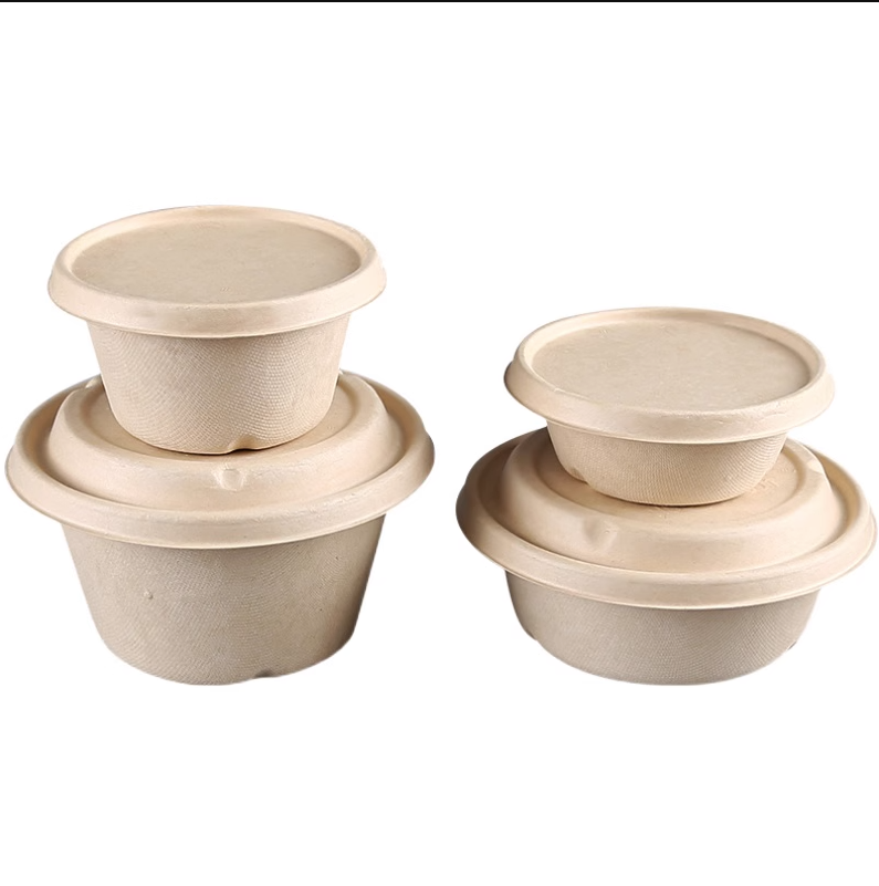 Wholesale Biodegradable Eco-Friendly Sugarcane Bagasse disposable paper plate disposable bowls