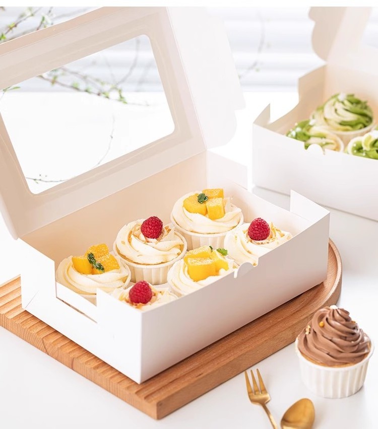 hold cakes, pastries and other fine food box packaging cake cake box with window